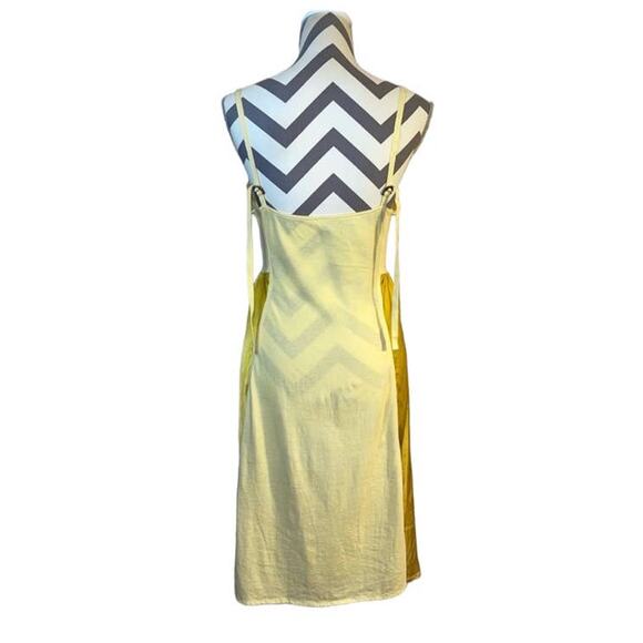 NWT Eairth Anthropologie Boho Dreamer Organic Silk Yellow Lemonata Dress… - Picture 4 of 8